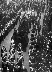 The Royal Mourners Following the Funeral Procession from Osborne House to the Trinity Pier