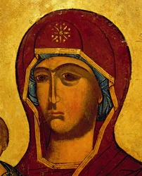Icon Depicting the Head of the Virgin (detail)