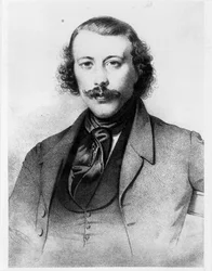 Portrait of Mikhail Aleksandrovich Bakunin (1814-76) 1843