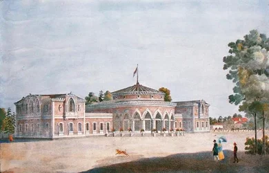 Railway Station and French Restaurant in the Catherine Park