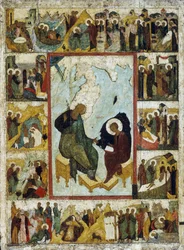 Saint John the Evangelist on Patmos with Scenes from His Life