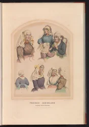 Costume of Overflakkee, Voorne and Oud-Beijerland in South Holland, 1857