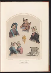 Costume of Schouwen and Duiveland in Zeeland, 1857
