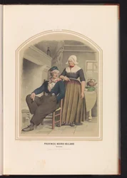 Costume of Volendam in North Holland, 1857
