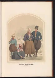 Traditional Costume of Marken Island in North Holland, 1857