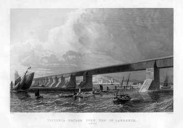 Victoria Bridge over the St. Lawrence, Canada