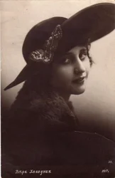 Vera Kholodnaya, Russian silent film actress, 1917