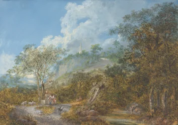 Arcadian Landscape with an Obelisk