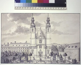 Front View of the Servite Church in the Suburb of Rossau