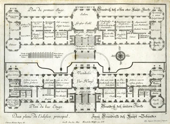 Floor Plan of the Ground and Main Floor of the Upper Castle