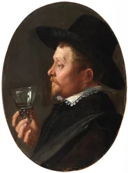 Man Holding a Roemer