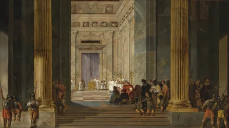 The Queen of Sheba before the Temple of King Solomon in Jerusalem, ca. 1630-1634