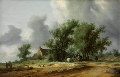 Road in the Dunes with a Carriage