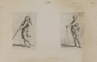 Man with Plumed Hat, Side View (Figurine Series)