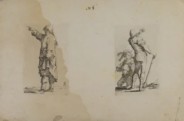 Standing Man with Long Hat, Pointing