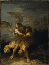 Jacob wrestling with the angel