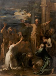 Jonah Preaching to the People of Nineveh