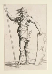 Soldier with Lance and Shield