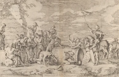 The Death of Marcus Atilius Regulus, Shown Being Nailed into a Tub by the Carthaginians, ca. 1661-62