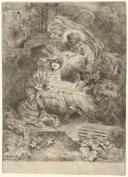 The Nativity with God the Father and the Holy Spirit