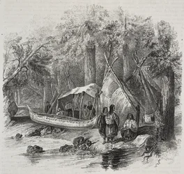 Native Americans in Canada, from Poliorama Pittoresco, No. 43, June 3