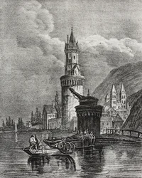View of Andernach, Germany, from Poliorama Pittoresco, No. 45, June 17