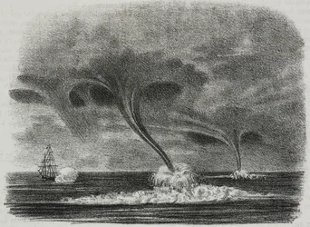 Waterspouts, from Poliorama Pittoresco, No. 48, July 9