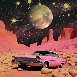 Cosmic Pink Desert Ride