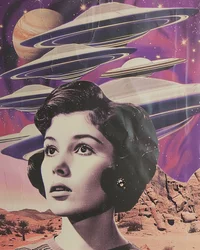 Desert Woman Alien Encounter