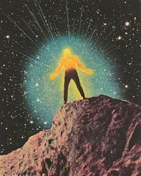 Enlightened Man Cosmic Night