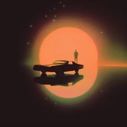 Lone Traveler Orange Planet