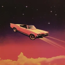 Pink Car Cosmic Journey