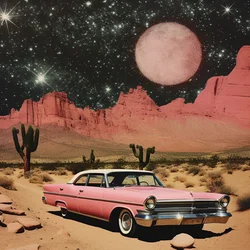 Pink Desert Night