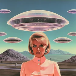 Retro Alien Encounter