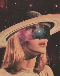 Surreal Space Woman