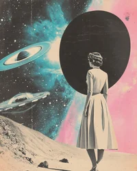 Woman in Cosmic Dream