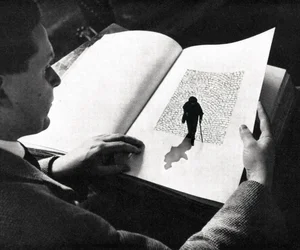 Man Reads Lone Journey