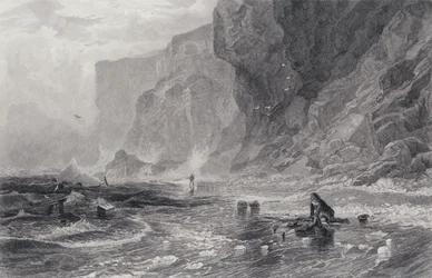 Illustration for The Pirate by Sir Walter Scott