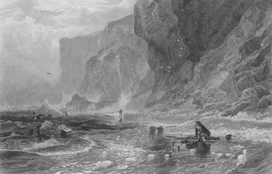 The Storm, with Mordaunt rescuing Cleveland