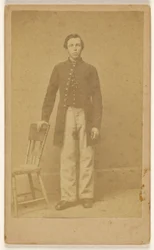 Unidentified Confederate soldier, standing