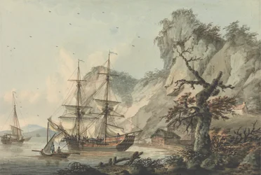 Merchant Ship off Shore
