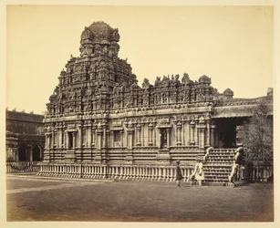 A View of the Subrahmanya Temple near the Pagoda, Tanjore