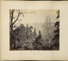 Bunderpoonch (the Jumnootri Peak), 20,758 feet, from the heights above Barsoo
