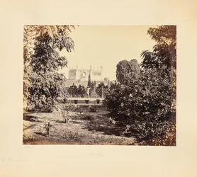 Cawnpore; The Memorial Well, Seen through Trees from the South