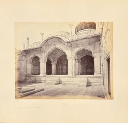 Delhi; The Palace, the Motee Musjid (Pearl Mosque)