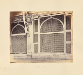 Fatehpur Sikri; Two Marble Screens in the Tomb of Sheikh Selim Chishti