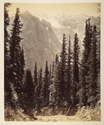 Snowy heights from the Wanga Valley