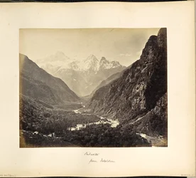 Wooded Valley from Fulaldaru, with the Srikanta Peaks in the Distance