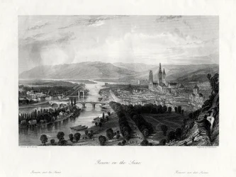 Rouen on the Seine, France