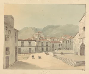 Funchal, Madeira: A Square with a Church